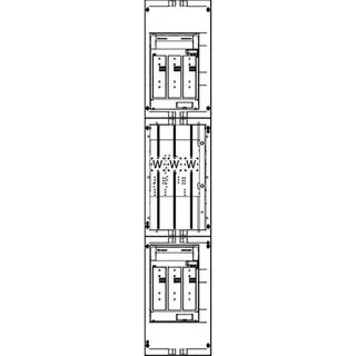 ABN Wandlerfeld W19X112N NH1-Zug./250A NH1 250x1350mm W19X112N
