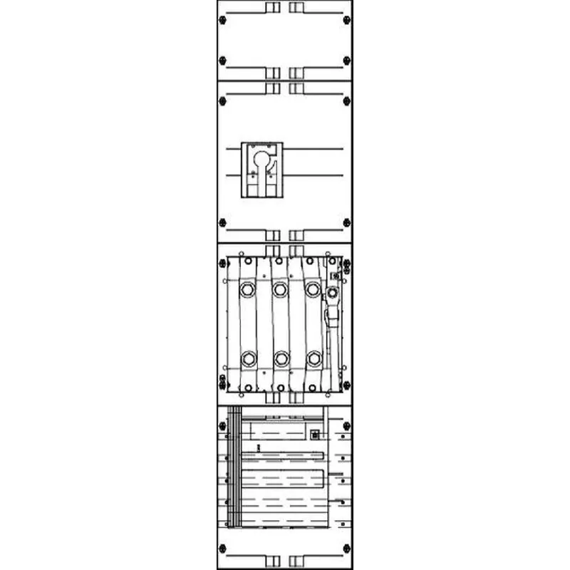 ABN Wandlerfeld W17X632N NH1-Zug./250A LTS 250x1050mm W17X632N