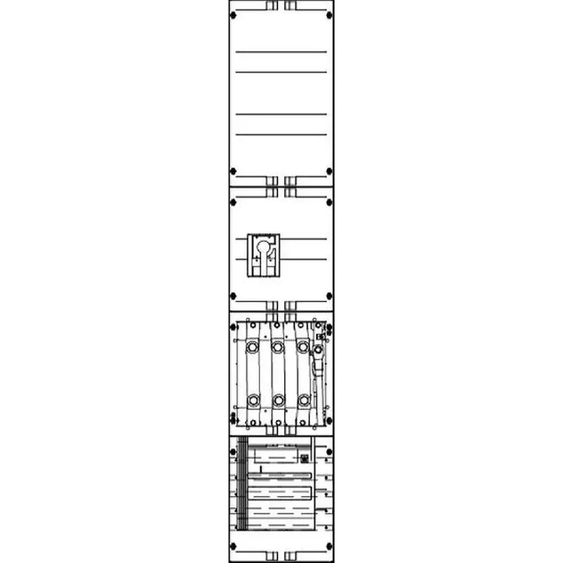 ABN Wandlerfeld W19X632N NH1-Zug./250A LTS 250x1350mm W19X632N