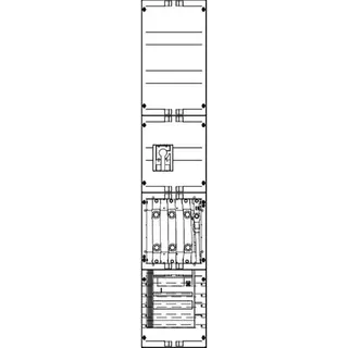 ABN Wandlerfeld W19X632N NH1-Zug./250A LTS 250x1350mm W19X632N