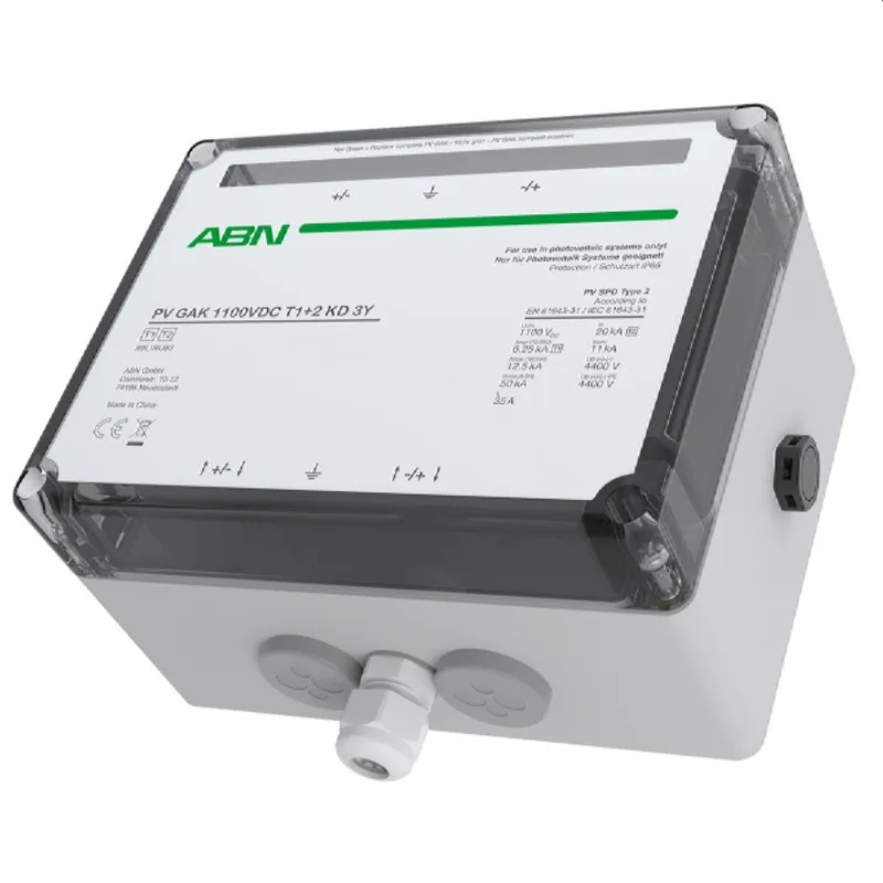 ABN PV-Generator-Anschlusskasten PV GAK 1100VDC T1+2 KD 3Yf R9L1RUB3