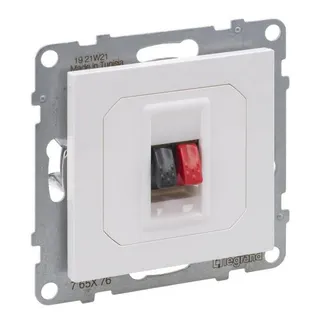 Legrand Lautsprecheranschluss SEANO 1-f.m.Federklemmen rt/sw UW