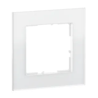 Legrand Rahmen SEANO Natura 1-f.White Glass