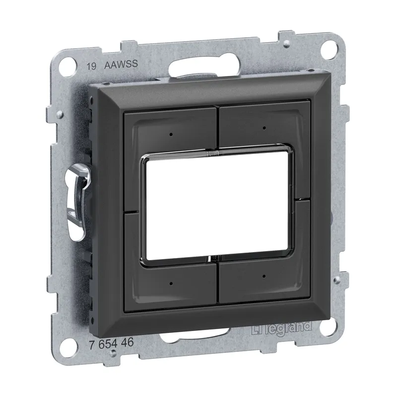 Legrand Elektroniktaster SEANO 4-f.0-24 V anthr