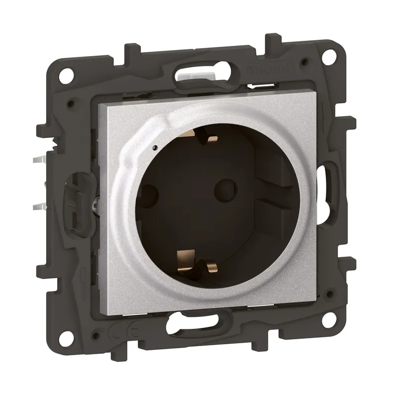 Legrand Steckdose SCHUKO 863720 Niloe Step Netatmo Alu