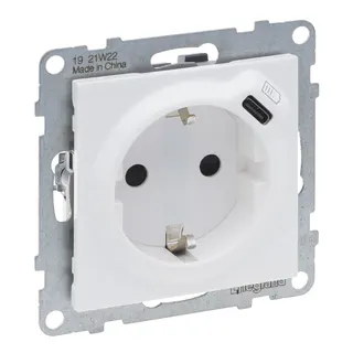 Legrand Steckdose SCHUKO SEANO+USB-C m.Steckklemmen ultraws