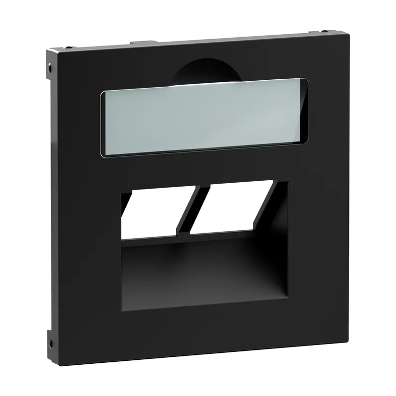 Legrand Abdeckung SEANO 2x RJ45 f.Datendosen sw