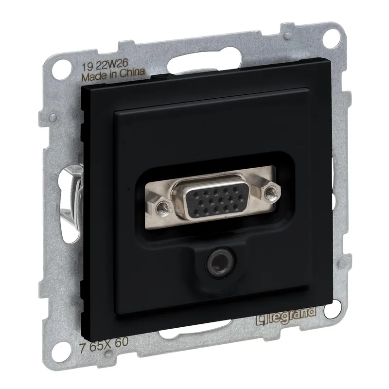 Legrand Anschlusseinheit SEANO HD15+3mm Jack SW