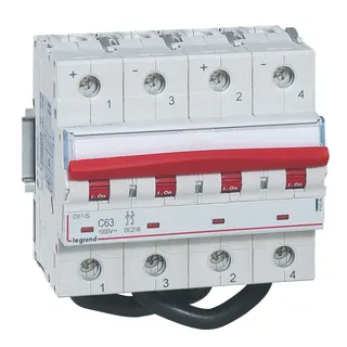 Legrand Lasttrennschalter DX3 2P 63A 1000V DC 6 Module
