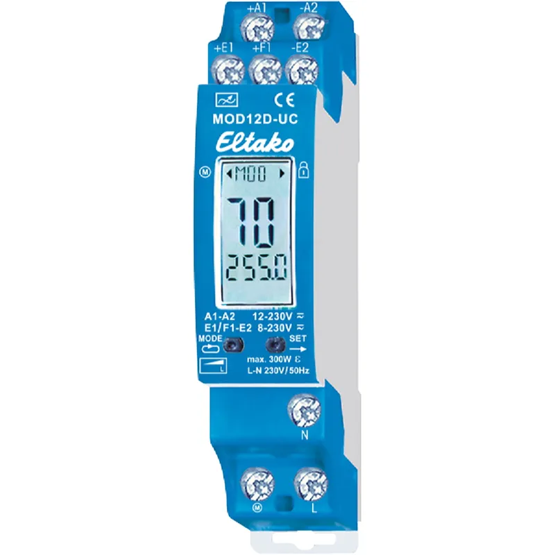 Eltako Multi-Dimmschalter EUD12D-UC 8..230V UC 0-400 Watt