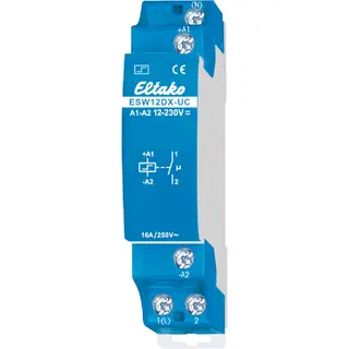 Eltako Stromstossschalter elektronisch ESW12DX-UC mit Wolfram-Vorlaufkontakt