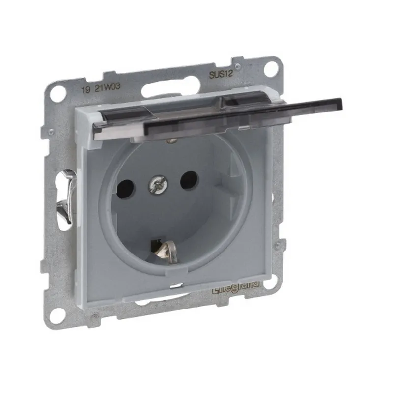 Legrand Steckdose SCHUKO SEANO SL Klappdeckel IP21 AL