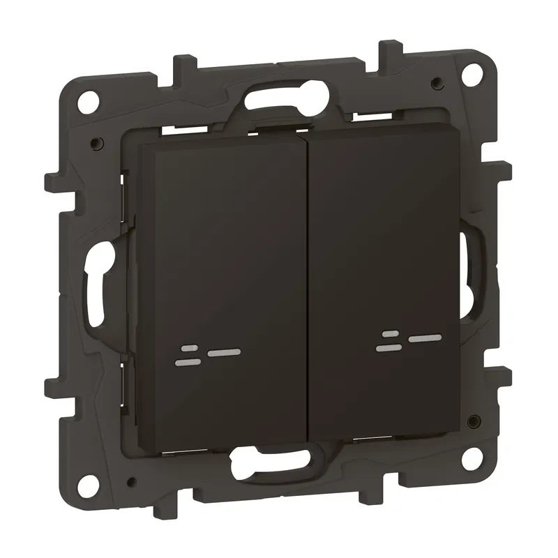 Legrand Wandsender 863808 Niloe Step Netatmo Licht 2-f.sw