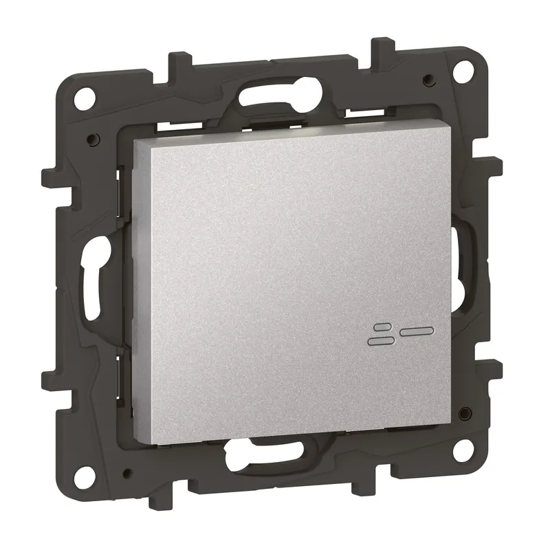 Legrand Wandsender 863706 Niloe Step Netatmo Licht 1-f.Alu
