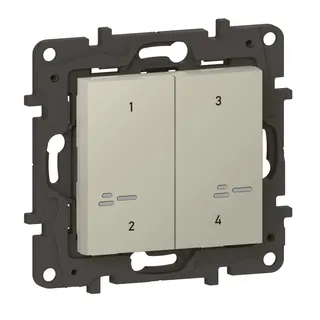 Legrand Szenentaster 863904 Niloe Step Netatmo 4-f.sd