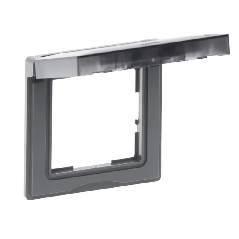 Legrand Rahmen SEANO 1-f.m.Klappdeckel IP44 in alu
