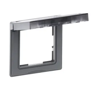 Legrand Rahmen SEANO 1-f.m.Klappdeckel IP44 in alu