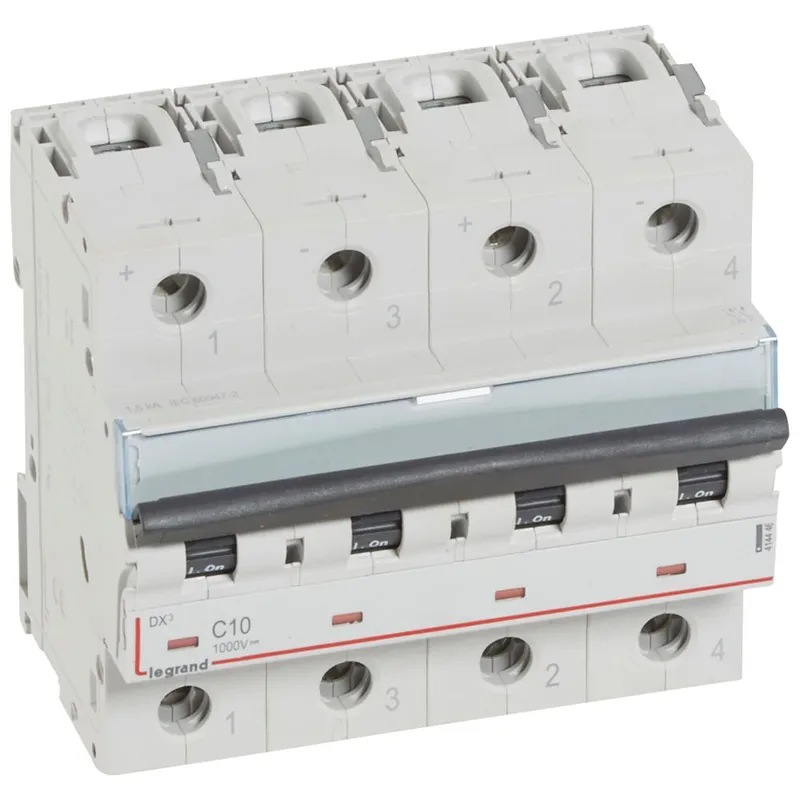 Legrand Leitungsschutzschalter DX3 1000V DC 10A 2-pol.4 Module
