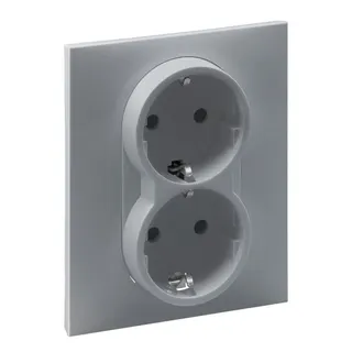 Legrand Steckdose SCHUKO SEANO 2-f.Steckklemmen AL