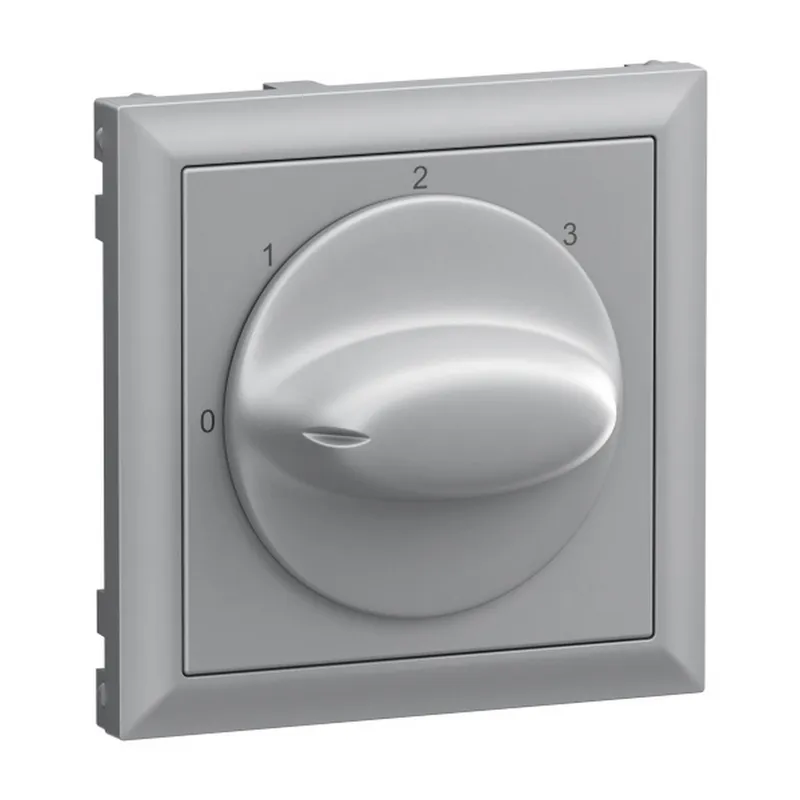 Legrand Abdeckung SEANO f.3-Stufenschalter 0,1,2,3 alu