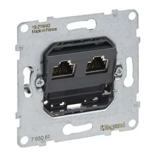 Legrand Einsatz SEANO Datendo.2xRJ45 Kat.6A UTP
