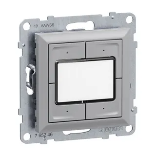 Legrand Elektroniktaster SEANO 4-f.0-24 V alu