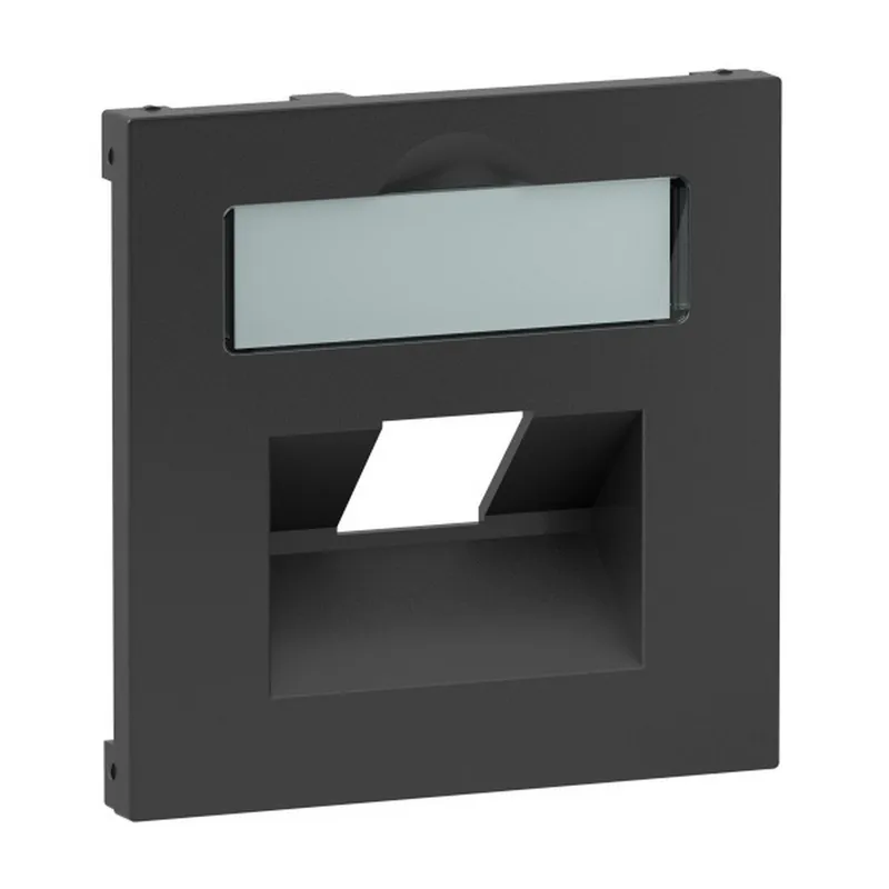 Legrand Abdeckung SEANO 1x RJ45 f.Datendosen anthr