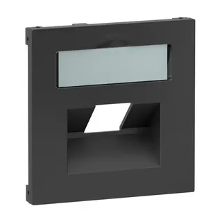 Legrand Abdeckung SEANO 1x RJ45 f.Datendosen anthr