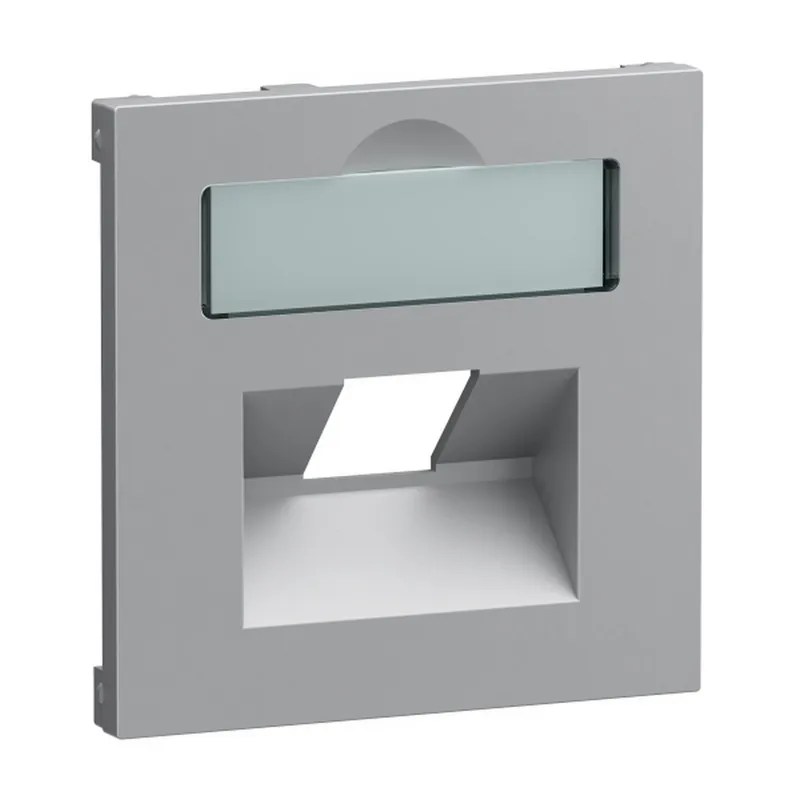 Legrand Abdeckung SEANO 1x RJ45 f.Datendosen alu