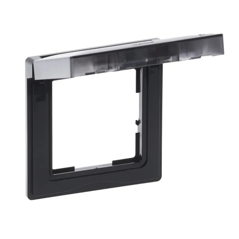 Legrand Rahmen SEANO 1-f.m.Klappdeckel IP44 in sw