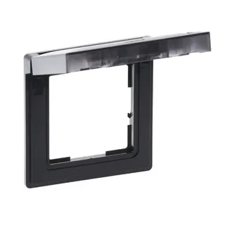Legrand Rahmen SEANO 1-f.m.Klappdeckel IP44 in sw