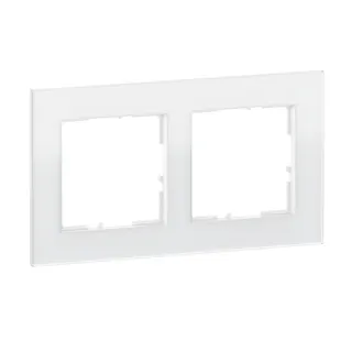 Legrand Rahmen SEANO Natura 2-f.White Glass