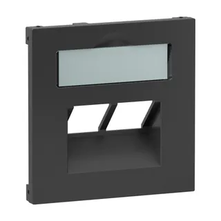 Legrand Abdeckung SEANO 2x RJ45 f.Datendosen anthr