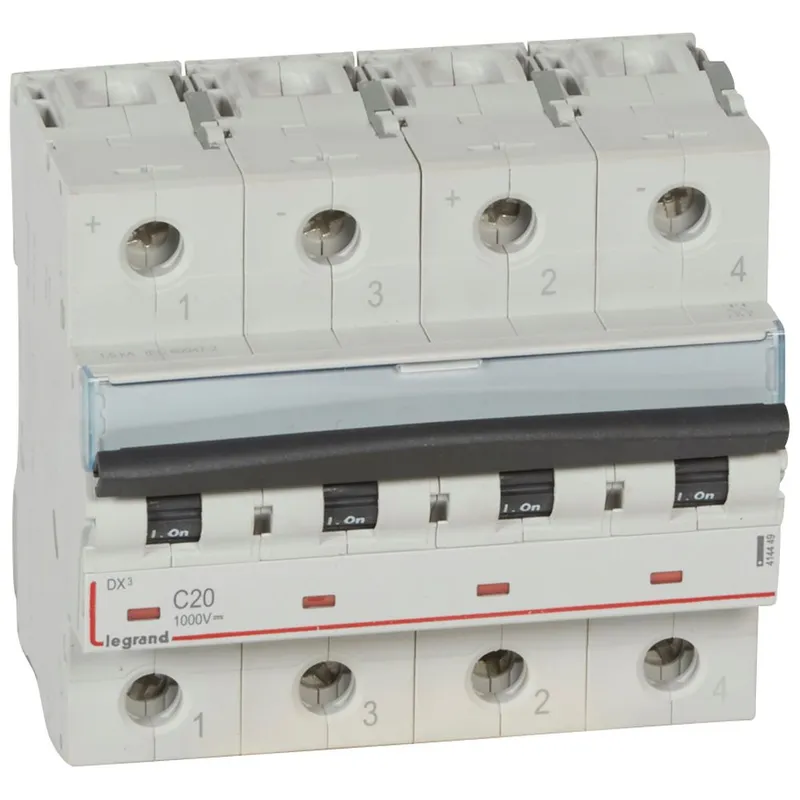 Legrand Leitungsschutzschalter DX3 1000V DC 20A 2-pol.4 Module
