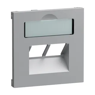 Legrand Abdeckung SEANO 2x RJ45 f.Datendosen alu
