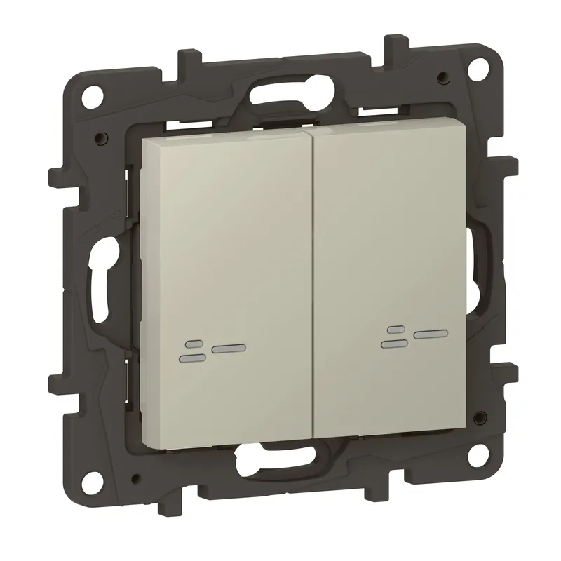 Legrand Wandsender 863908 Niloe Step Netatmo Licht 2-f.sd