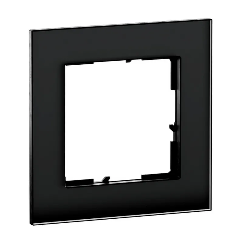 Legrand Rahmen SEANO Natura 1-f.Black Smoked Glass
