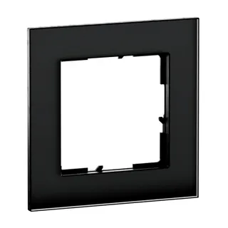Legrand Rahmen SEANO Natura 1-f.Black Smoked Glass