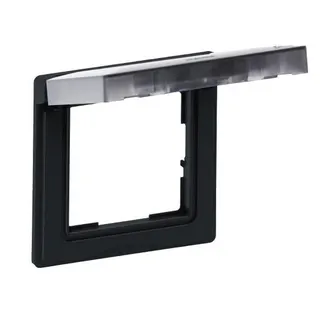 Legrand Rahmen SEANO 1-f.m.Klappdeckel IP44 in anthr