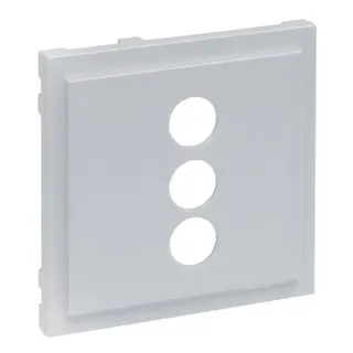 Legrand Abdeckung SEANO f.3-f.RCA Cinch-Anschlussdose alu