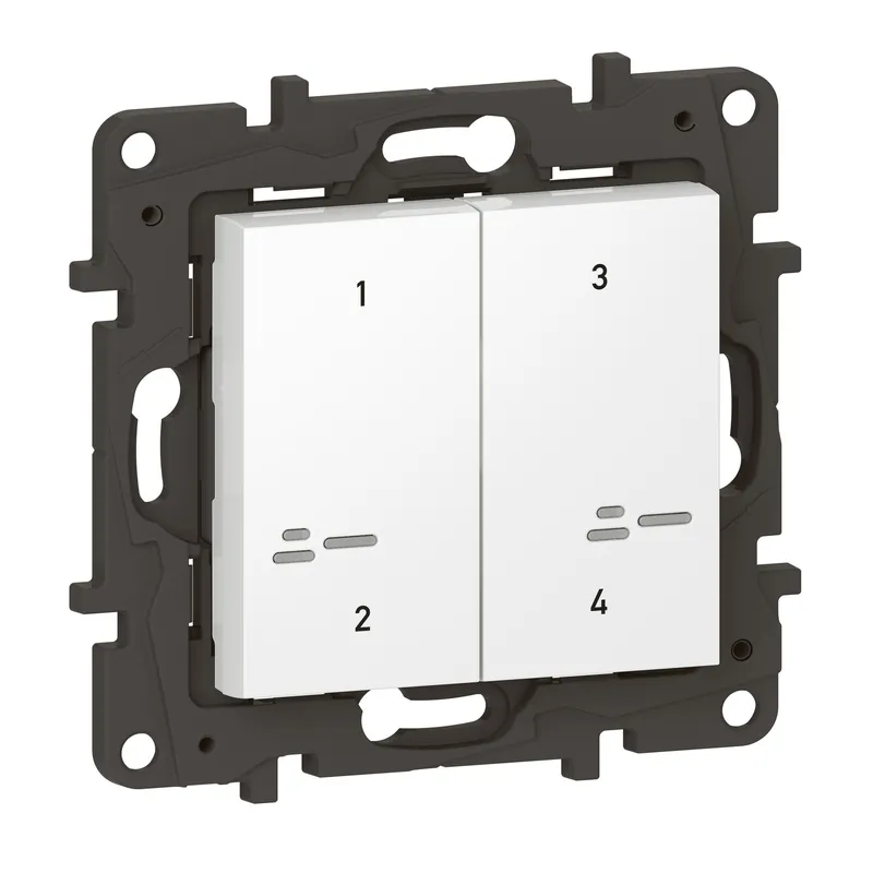 Legrand Szenentaster 863604 Niloe Step Netatmo 4-f.ultraws