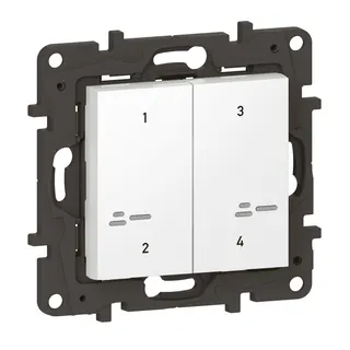 Legrand Szenentaster 863604 Niloe Step Netatmo 4-f.ultraws