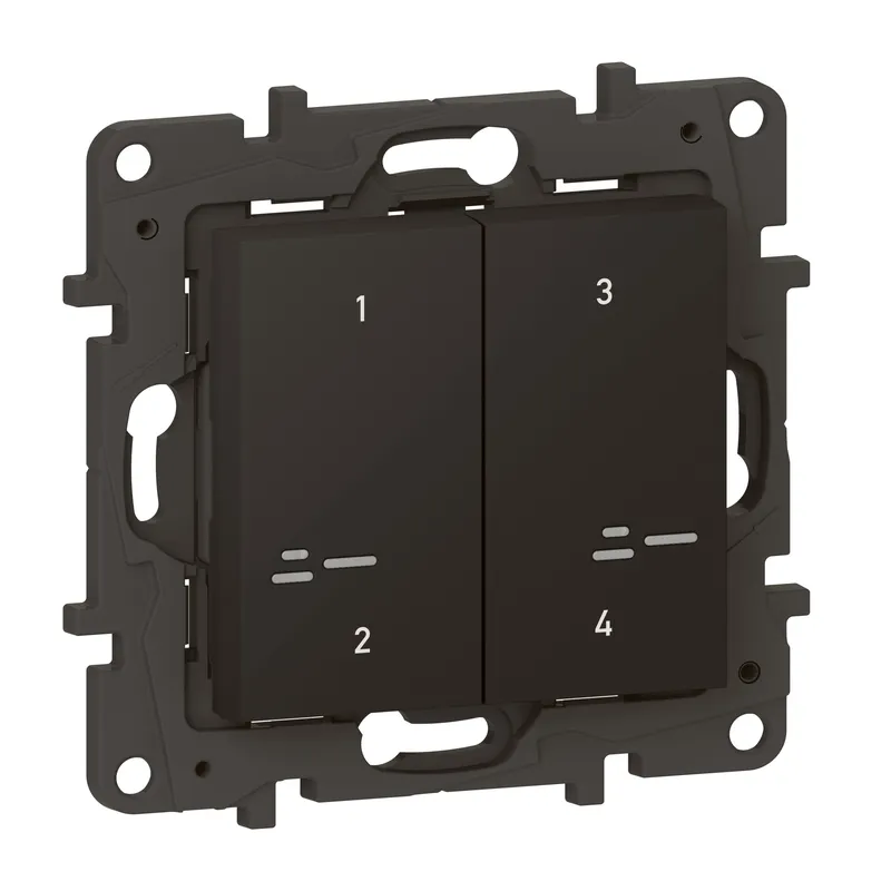 Legrand Szenentaster 863804 Niloe Step Netatmo 4-f.sw
