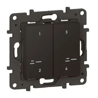 Legrand Szenentaster 863804 Niloe Step Netatmo 4-f.sw