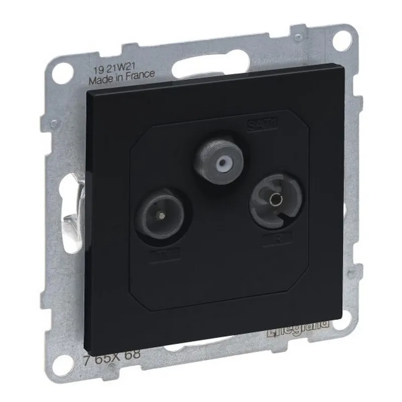 Legrand Durchgangsdose SEANO TV-R-SAT f.HD-TV anthr