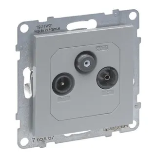 Legrand Einzeldose SEANO TV-R-SAT f.HD-TV alu
