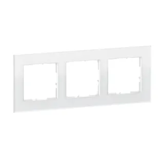 Legrand Rahmen SEANO Natura 3-f.White Glass
