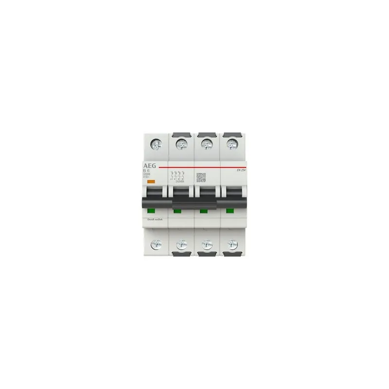 AEG Sicherungsautomat EN254B06 B 25kA 6A 4P