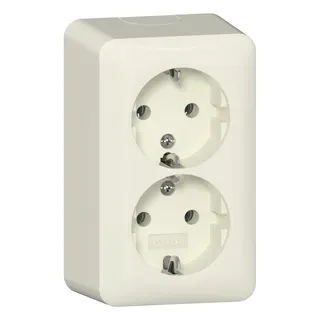 Gira Steckdose SCHUKO 478013 2f AP RW