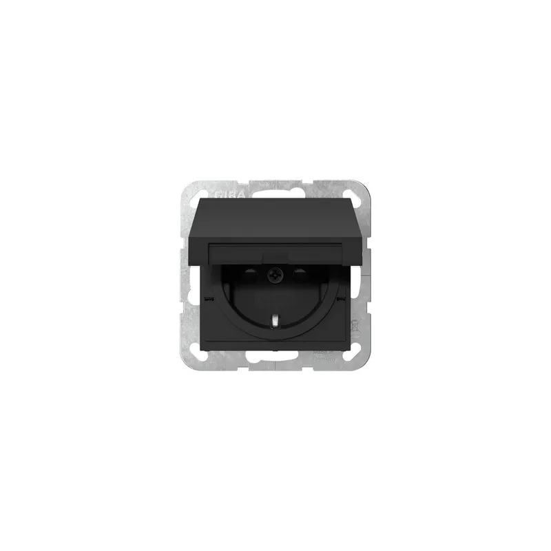 Gira Steckdose SCHUKO 4754005 KD+SH SRK Sys 55 sw m